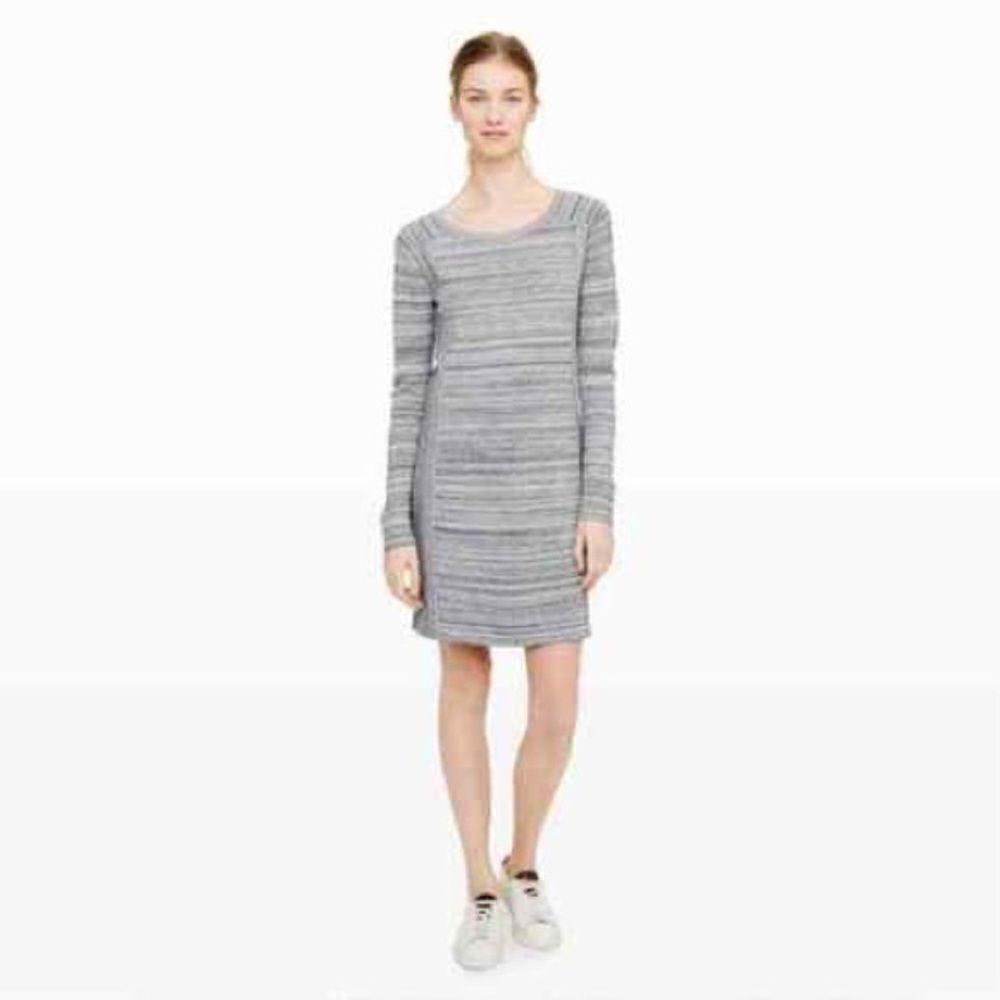 Club Monaco Tallis Knit Gray Long Sleeve Dress